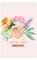 Sermon Notes Write It. Live It.: A Christian journal to record and reflect on sermons (Church Note Taking Journal For Christian Women)