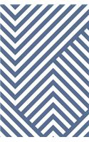 Abstract Striped Geometric Notebook