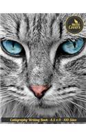 Meow Covers Calligraphy Writing Book - 8.5 X 11 - 100 Sites