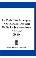 Le Code Des Etrangers