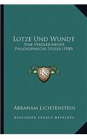 Lotze Und Wundt