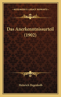 Anerkenntnissurteil (1902)