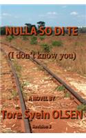 Nulla So Di Te: (English)