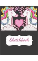 My Cute Unicorn Sketch Book