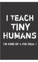 I teach tiny humans, I'm kind of a big deal