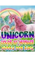 Unicorn Color By Number Books For Kids