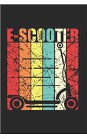 E Scooter Notebook: Diary Journal, Sketchbook 6x9 inches with 120 Blank Pages For Drawing, Notes, Sketches