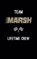 Team Marsh Lifetime Crew: Personalized Name Journal Notebook Blank Lined Personal Diary Planner Gifts For Men and Women