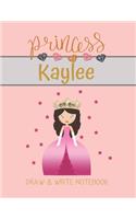 Princess Kaylee Draw & Write Notebook
