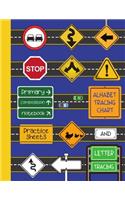 STOP Primary composition notebook Alphabet tracing chart and letter tracing practice sheets