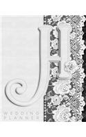 H Wedding Planner: Monogram Initial Letter Wedding Planning & Organizer Notebook: Includes Budget Sheets, Worksheets, Timelines & More (Faux Leather & Lace)