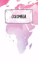 Colombia: Dotted Travel Diary Notebook or Journey Dotted Grid Journal - Holiday Trip Pocketbook for Men and Women with Dots