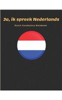 Dutch Vocabulary Notebook