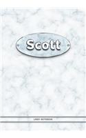 Scott - Lined Notebook