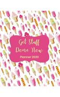 Get Stuff Done Now Planner 2020: Weekly and Monthly Calendar with Habit Tracker
