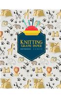 Knitting Graph Paper Notebook - 2: 3 Ratio: Knitters Journal, Knitting Design Grid, Knitting Graphs, Cute Safari Wild Animals Cover(45 Knitting Graph Paper Notebooks)