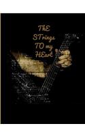 Strings to My Heart: Guitar Tabs Book with 100 Pages and a Glossy Cover