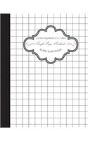 Graph Paper Notebook: Grid Paper Composition Book, 1/2 Inches Square Blank Quad Ruled 120 Pages Large Print 8.5"x11", Lab Notebook Graph Paper, Journal With Graph Paper, (5 1/2 Inch Graph Paper Journal)