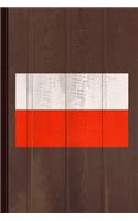 Poland Flag Journal Notebook: Blank Lined Ruled for Writing 6x9 110 Pages