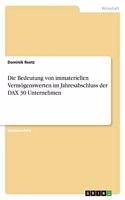 Bedeutung von immateriellen Vermögenswerten im Jahresabschluss der DAX 30 Unternehmen