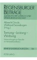 Tarnung - Leistung - Werbung