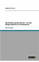 Die Entstehung der Grünen - von der Bürgerinitiative zur Bundespartei