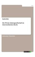 Private Aktiengesellschaft im österreichischen Recht