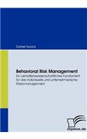 Behavioral Risk Management