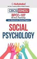 Gullybaba IGNOU BA (Honours) 3rd Sem BPCC-107 Social Psychology in English