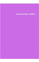 Accounting Ledger Book: : 120 pages - 7x10 inch - Payment and Deposit - White Paper - Lilac Cover(9 Accounting Ledger Book: 120 Pages - 7x10 Inch - Payment and Deposit - White Paper)