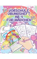 Vorschule Übungsheft Ab 5 Mädchen