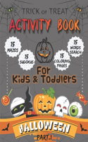Halloween Activity Book For Kids and Toddlers - Part 1