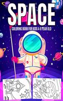 Space Coloring Book For Kids 4-8 Year Old