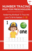 Number Tracing Book For Preschoolers
