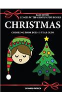 Simple Coloring Book for 4-5 Year Olds (Christmas)