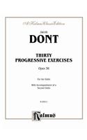 Thirty Progressive Exercises, Opus 38 for the Violin