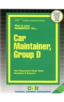 Car Maintainer, Group D: Passbooks Study Guide