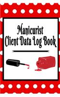 Manicurist Client Data Log Book