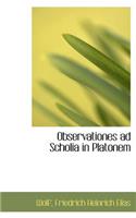 Observationes Ad Scholia in Platonem