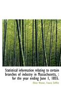 Statistical Information Relating to Certain Branches of Industry in Massachusetts,