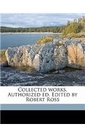 Collected Works. Authorized Ed. Edited by Robert Ross Volume 10