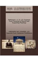 Nathanson V. U. S. U.S. Supreme Court Transcript of Record with Supporting Pleadings