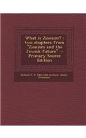 What Is Zionism?: Two Chapters from Zionism and the Jewish Future