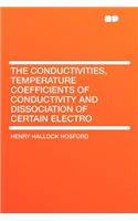 The Conductivities, Temperature Coefficients of Conductivity and Dissociation of Certain Electro
