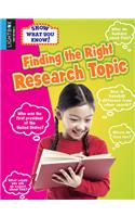 Finding the Right Research Topic