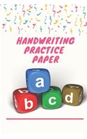 ABC Handwriting Practice Paper Kids A B C Alphabet for K-3 Students