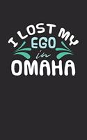 I lost my ego in Omaha: 6x9 - notebook - dot grid - city of birth