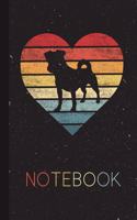 Notebook: Jack Russell Terrier Gifts Present for Pet Owner Silhouette Blank Lined Notebook for Dog Mom Dad Cool Gift Idea for Men Women Kids Journal Thanksgiv