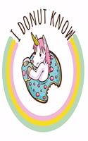 I donut know Unicorn notebook