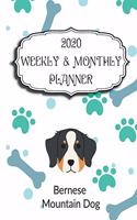2020 Bernese Mountain Dog Planner: Weekly & Monthly with Password list, Journal calendar for Bernese Mountain Dog owner,8.5x11: 2020 Planner /Journal Gift,135 pages, 8.5x11, Soft cove